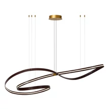 Pendul Lucide SLALOM metal, auriu, maro, LED, 80W, 1850lm, 2200K-4000K - 13493/68/96