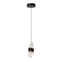 Pendul Lucide KLIGANDE metal, acril, negru, transparent, LED, 2700K, 9W, 700lm - 13496/07/30