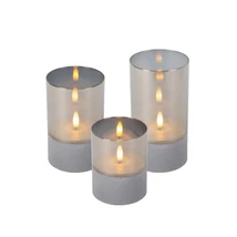 Veioza Lucide VELAS plastic,sticla,gri,fumuriu,LED,2700K,0.6W,12Lm - 13500/03/65