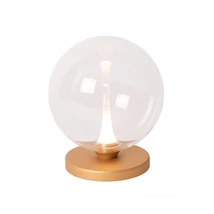 Veioza Lucide GISELA metal,sticla,auriu,transparent,LED,2700K,5W,277Lm - 13594/04/60
