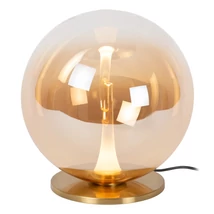 Veioza Lucide GISELA metal, sticla, auriu, chihlimbar, LED, 12W, 850lm, 2500K - 13594/10/62