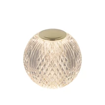 Veioza Lucide CINTRA metal, acril, auriu, transparent, LED dimebil in 3 trepte, 2700K, 1,5W, 95lm - 13599/02/60