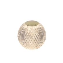 Veioza Lucide CINTRA acril, transparent, auriu, LED, 3000K, 2W, 125lm - 13599/11/60