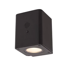 Aplica de perete exterioara cu senzor crepuscular si miscare Lucide RAMIN metal, negru, LED, 1W, 100lm, 2700K-3000K, IP54 - 15818/01/30