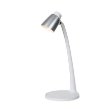 Veioza Lucide LUDO plastic, alb, argintiu, LED, 3000K, 4,5W, 350lm - 18660/05/31