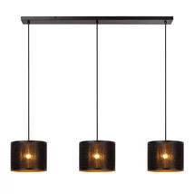 Pendul Lucide TAGALOG metal, bambus, negru, E27, 40W - 21429/03/30