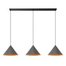 Pendul Lucide SPITZE metal, negru, gri, E27, 40W - 21440/03/36