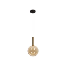 Pendul Lucide JOSIANE metal, sticla, negru, chihlimbar, G9, 40W - 21441/01/62