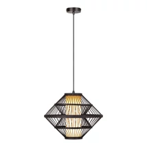 Pendul Lucide PASQUINO metal, lemn, negru, E27, 40W - 21445/40/30