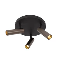 Spot Lucide GRADO metal, negru, gri, GU10 - 22974/13/15