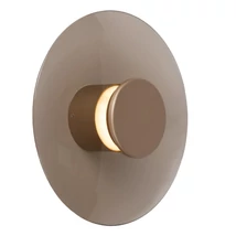 Aplica de perete Lucide SANTIAGO metal, sticla, sampanie, chihlimbar, LED, 10W, 330lm, 2700K-4000K - 23201/12/62