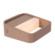 Aplica de perete Lucide SILVI metal, barna, alb, LED dim, 3,7W, 2700K, 80 Lm - 23275/04/97