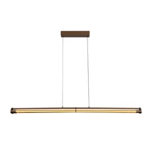 Pendul Lucide JANDERIN metal, acril, sampanie, transparent, LED, 16.5W, 490lm, 2200K-3300K - 24405/34/05