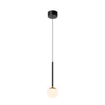 Pendul Lucide CALINA metal, acril, negru, opal, LED, 7W, 700lm, 2200K-3300K - 24406/07/30