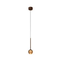 Pendul Lucide CALINA metal, acril, maro, chihlimbar, LED, 7W, 700lm, 2200K-3300K - 24406/07/96