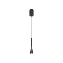 Pendul Lucide JOAKIM metal, negru, maro, LED, 7W, 480lm, 2700K-4000K - 24407/07/96