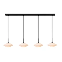 Pendul Lucide TREVOR metal, sticla, negru, alb, G9 - 25414/04/61