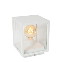 Lampadar exterior Lucide CLAIRE metal,sticla,alb,transparent,E27,IP54 - 27883/25/31