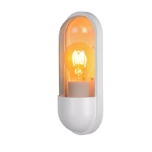 Aplica de perete exterioara Lucide CAPSULE plastic, alb, E27, IP54 - 29897/01/31