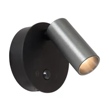 Spot cu senzor de miscare Lucide TONI metal, negru, gri, LED, 2W, 120lm, 2700K-4000K - 29934/02/15