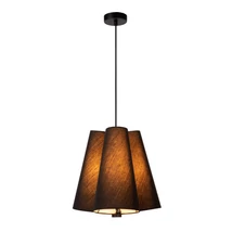 Pendul Lucide GREGORY metal, textil, negru, E27 - 30495/03/30