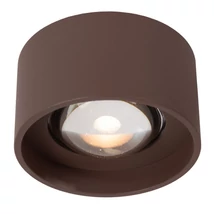 Plafoniera exterioara Lucide LENZ metal, sticla, maro, transparent, LED, 8W, 450lm, 2700K, IP54 - 33805/08/97