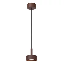 Pendul exterior Lucide LENZ metal, sticla, maro, transparent, LED, 8W, 450lm, 2700K, IP54 - 33806/08/97