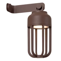 Aplica de perete exterioara Lucide WELLS metal, maro, LED, 5W, 140lm, 2700K-4000K, IP54 - 33809/05/97