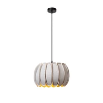 Pendul Lucide SPENCER metal,textil,gri,auriu,E27 - 34445/30/36