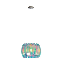Pendul Lucide GLINSTAR metal, plastic, gri, multicolor, E27 - 34447/40/99