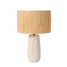 Veioza Lucide VISO ceramic,hartie,alb,crem,E27 - 34548/81/31