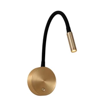 Aplica de perete Lucide ASJA metal, auriu, negru, LED dim, 3W, 2700K, 190 Lm - 41206/03/02