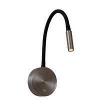 Aplica de perete Lucide ASJA metal, gri, negru, LED dim, 3W, 2700K, 190 Lm - 41206/03/15