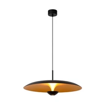 Pendul Lucide KENNETH metal, negru, auriu, LED dim, 16W, 2700K, 290 Lm - 41412/60/30