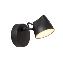 Aplica de perete Lucide MILNE metal, negru, LED dim, 8W, 2700K, 250 Lm - 44216/08/30