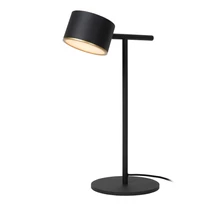 Veioza Lucide GIAN metal, negru, LED, 9W, 200lm, 2700K - 44517/08/30