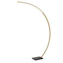 Lampadar Lucide CURVE marmura,metal,negru,auriu,LED,2700K,15W,540Lm - 44700/11/02