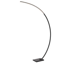 Lampadar Lucide CURVE marmura,metal,negru,LED,2700K,15W,540Lm - 44700/11/30