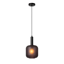 Pendul Lucide ELOISE metal, sticla, negru, E27 - 45405/01/30