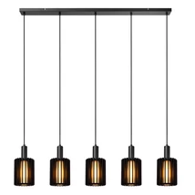 Pendul Lucide LAMBRES metal, negru, E27, 40W - 45410/05/30