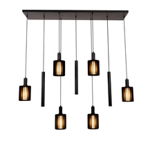 Pendul Lucide LAMBRES metal, negru, E27+GU10, 40W+35W - 45410/09/30