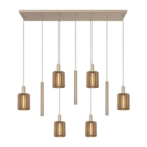 Pendul Lucide LAMBRES metal, bej, E27+GU10, 40W+35W - 45410/09/41