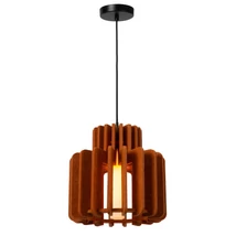 Pendul Lucide ROLLO metal,textil,sticla,negru,terracotta,E27 - 45491/31/55