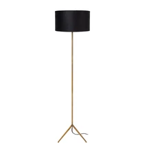 Lampadar Lucide TONDO metal, textil, negru, auriu, E27 - 45790/81/02