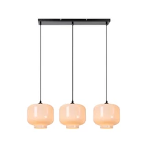 Pendul Lucide MEDINE metal, sticla, negru, alb, E27 - 46413/03/61