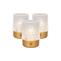 Veioza Lucide LILI acril,auriu,transparent,LED,2700K,3W,80Lm - 46520/03/02