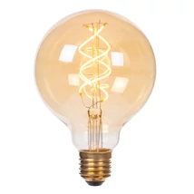 Bec cu LED Lucide BULB sticla, chihlimbar, E27, 4.9W, 450lm, 2200K - 49032/95/62