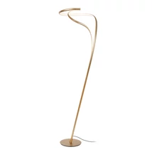 Lampadar Lucide SARDANA metal, plastic, auriu, alb, Led dim, 28W, 2700K, 2000 Lm - 52700/28/02