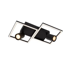 Plafoniera Lucide ARIANNE metal, negru, LED+GU10, 23W+50W, 850lm - 53102/24/30
