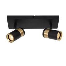 Spot Lucide GORIK metal, negru, auriu, GU10 - 53909/02/30